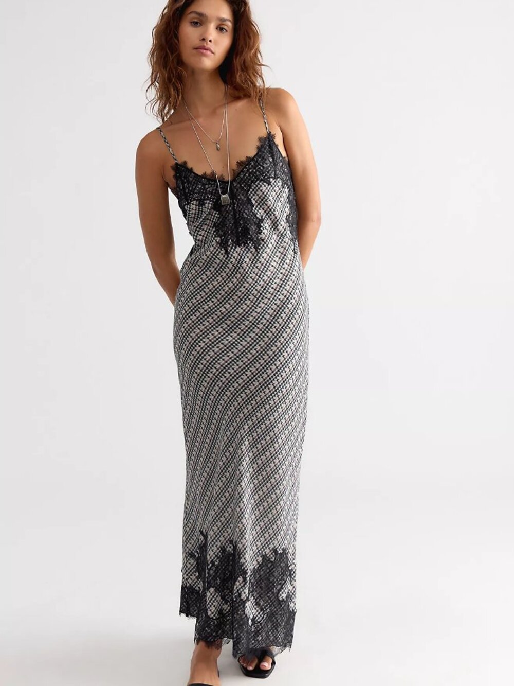 Check Me Out Column Slip Dress